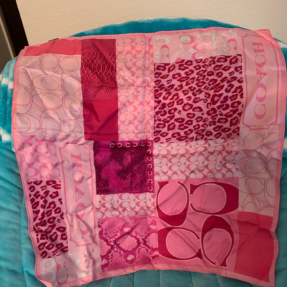 Coach silk scarf - Picture 2 of 3